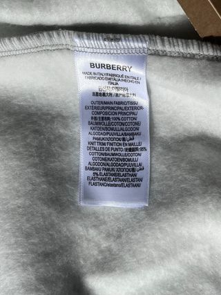 Sudadera Burberry gris con cremallera