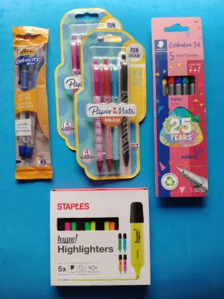 Conjunto de Canetas e Marcadores Paper Mate, Staed