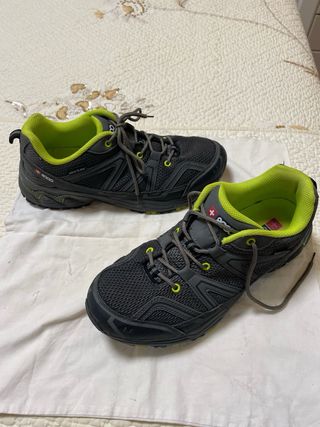 Zapatillas Trekking Hombre Skintex Gris/Verde