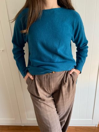 Jersey azul tacto suave