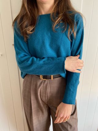 Jersey azul tacto suave