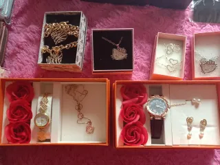 Juego de Joyas Dorado y Plateado