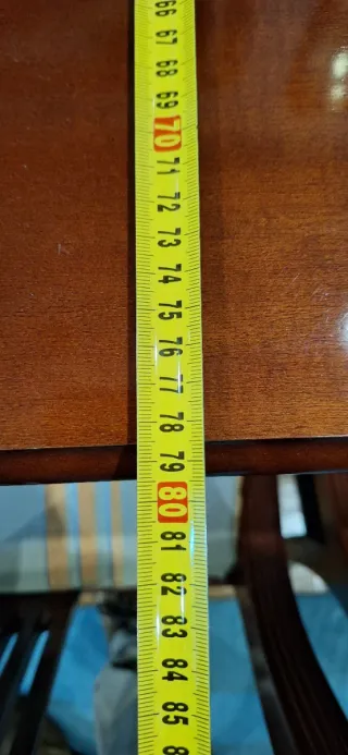 Mesa de comedor extensible en madera + 6 sillas