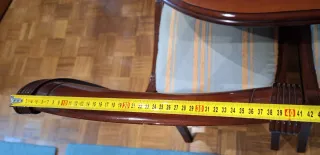 Mesa de comedor extensible en madera + 6 sillas