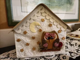 Lampada casa realizzata  con gufo