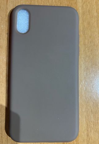 Funda móvil iphone xs marrón chocolate
