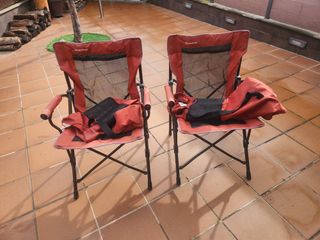 2 Sillas de Camping Quechua Rojas