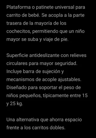 Patinete universal para carrito de bebé