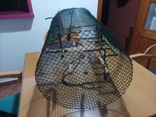 Jaula para pájaros de alambre