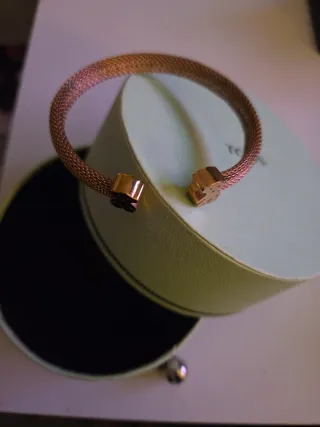 Pulsera Tous Oso Dorado Malla