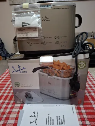 Freidora Jata 1,5L Antiadherente Cerámica