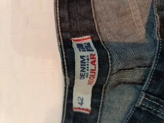 Pantalón campana azul