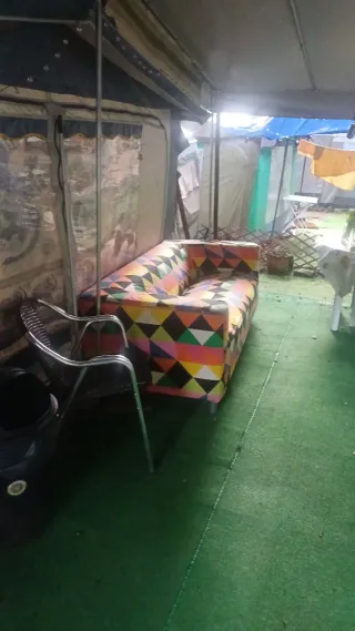 Caravana en camping en el Montseny