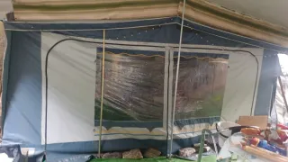 Caravana en camping en el Montseny