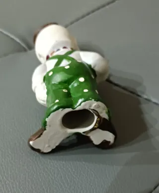 Statuina Clown in ceramica dipinto a mano