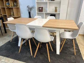 Tavolo da Pranzo + 6 Sedie Nordiche