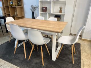 Tavolo da Pranzo + 6 Sedie Nordiche