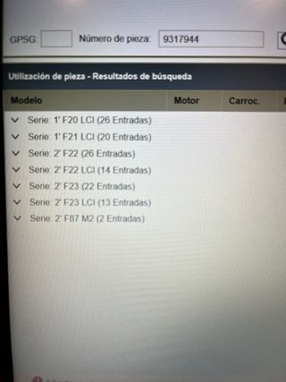 Rejilla Aireador Central BMW Serie 1/2