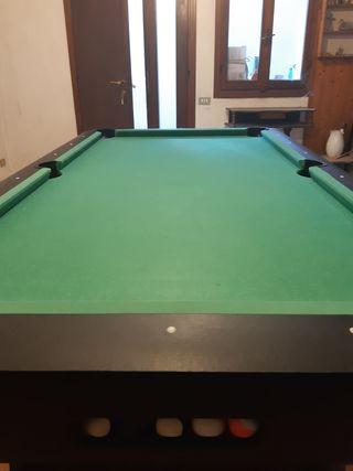 Tavolo da biliardo verde