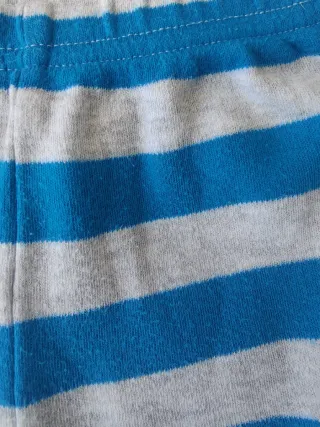 Lote 2 pijamas robots 6-12 meses azul y naranja