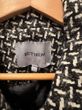 Chaquetón ETIEM Lana T-44 Negro/Blanco.