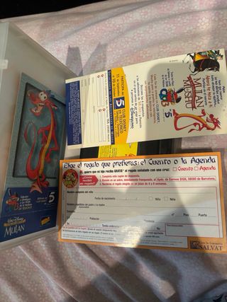 Mulan VHS Película Disney Clásicos Español