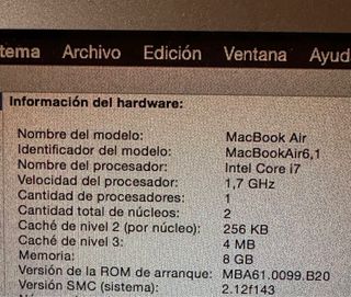 MacBook Air 13 2013 8GB i7