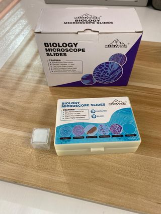 Set 30 portaobjetos microscopio