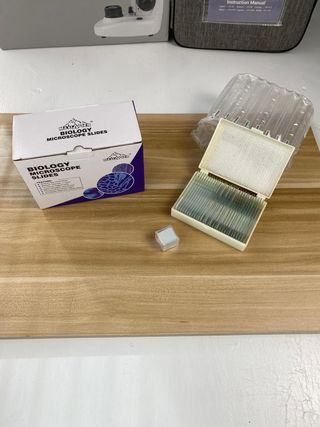 Set 30 portaobjetos microscopio
