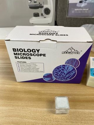 Set 30 portaobjetos microscopio