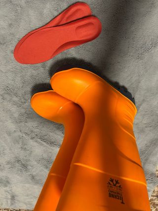 Botas de agua Techno, naranjas.