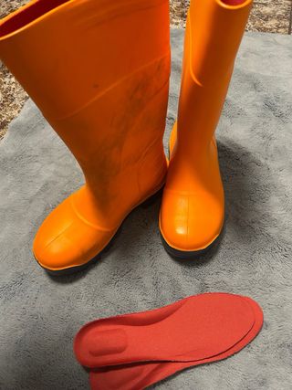 Botas de agua Techno, naranjas.