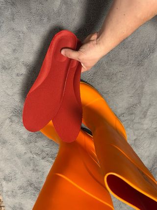 Botas de agua Techno, naranjas.