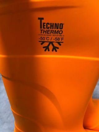 Botas de agua Techno, naranjas.
