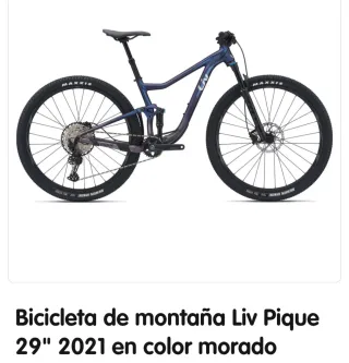 Bicicleta Liv Pique 29 2021 Morado TALLA S