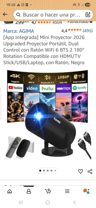 Mini Proyector Portátil Agima X1