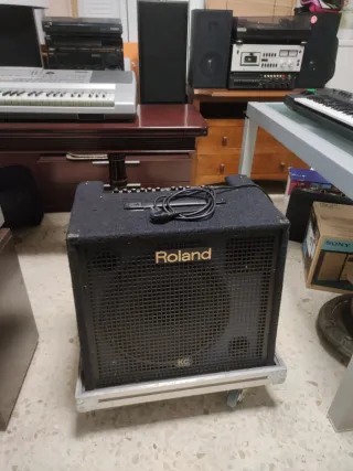 Amplificador Roland KC-550 + Caja Transporte