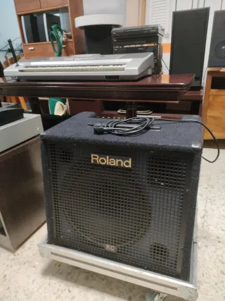 Amplificador Roland KC-550 + Caja Transporte