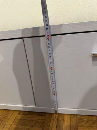 Mueble bajo TV 3 cajones blanco