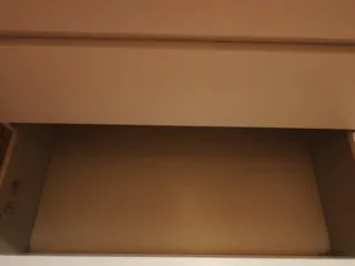 Cómoda Malm Ikea Blanca tres cajones con cristal