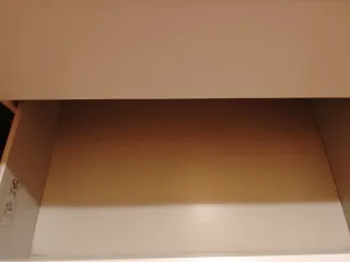 Cómoda Malm Ikea Blanca tres cajones con cristal