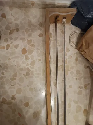 Cortina de madera y tela