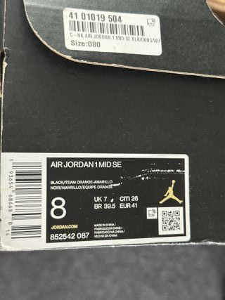 Nike Jordan 1 Mid Amarillo 41