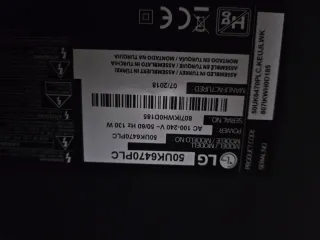 Repuestos TV 50 Negro/Multicolor