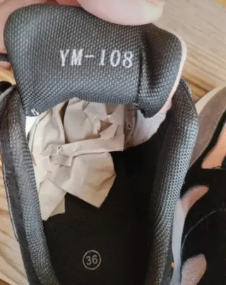 Zapatillas Chunky grises y rosas Nuevas T.35