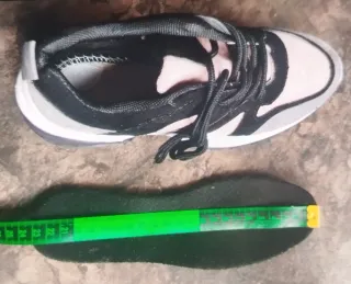 Zapatillas Chunky grises y rosas Nuevas T.35