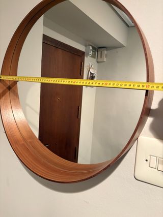 Espejo Redondo Madera Ikea Stockholm 60cm