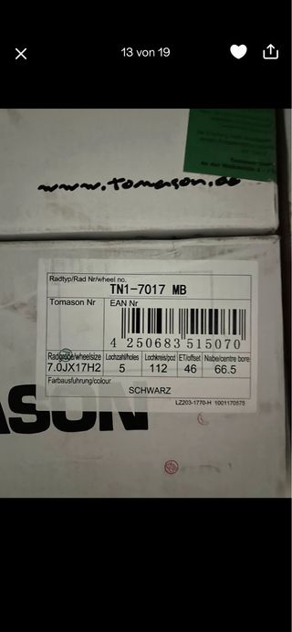 Llantas Tomason Negras