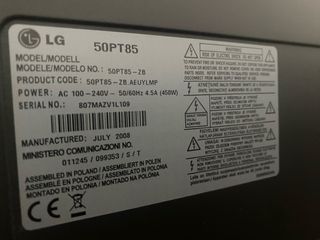 TV LG 50 Negra y Plateada ( no tiene TDT )