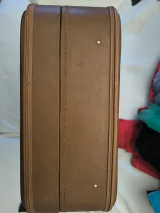 Maletín Vintage Cuero Genuino 70s-80s regalo otra